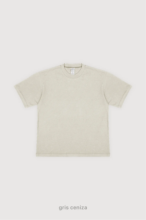 SS25 Remera Regular Fit - Gris Ceniza