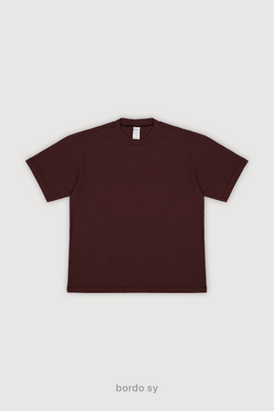 SS25 Remera Regular Fit - Bordo Sy