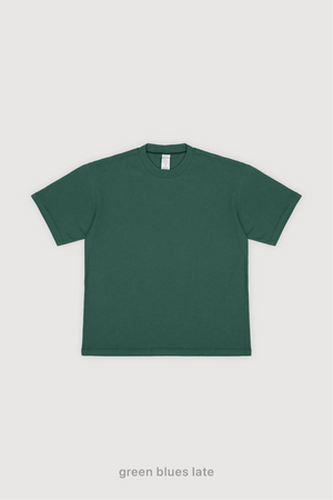 SS25 Remera Regular Fit - Green Blues Late