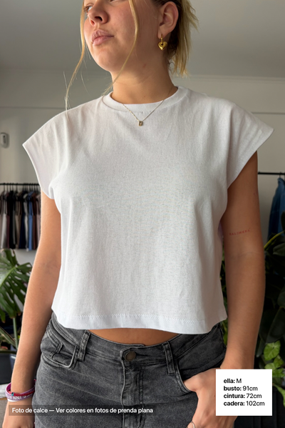 Remera Crop Sin Mangas
