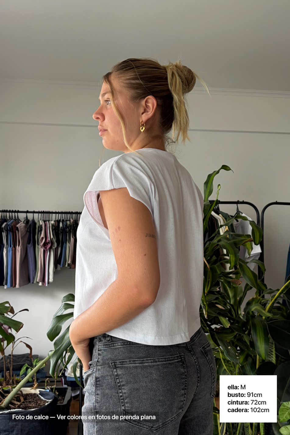 Remera Crop Sin Mangas