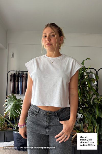Remera Crop Sin Mangas