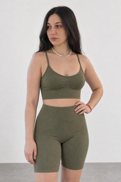 Sport Bra Bretel Fino Boost - Oliva