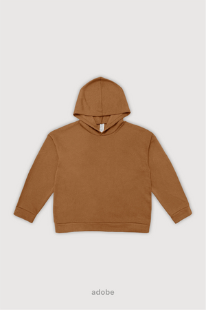 Hoodie Boxy Fit Frisado - Adobe