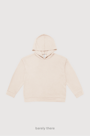Hoodie Boxy Fit Frisado - Barely There