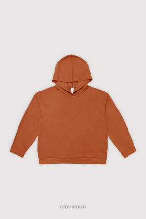 Hoodie Boxy Fit Frisado - Cinnamon