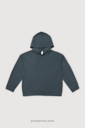 Hoodie Boxy Fit Frisado - Ponderosa Pine