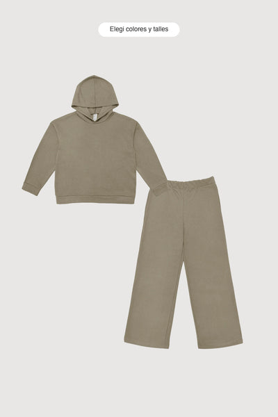 Outfit Hoodie Oversize + Jogging Baggy - elegi colores y talles