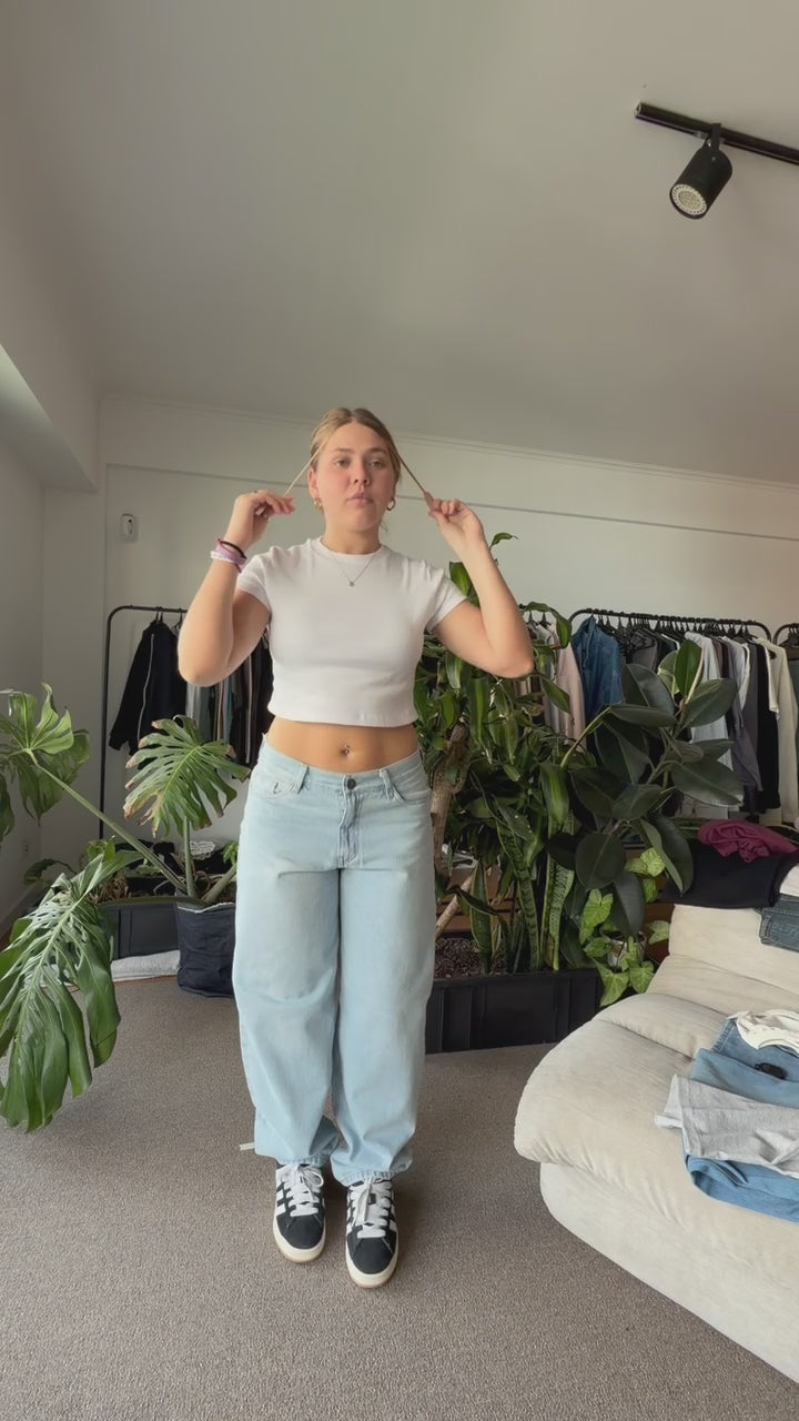 Jean Baggy Mujer Summer Blue