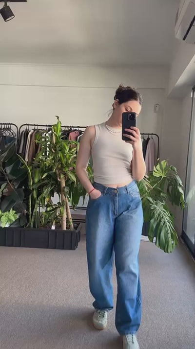 Jean Baggy Vers. Blue Mujer