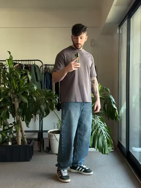 Jean Baggy Hombre Vintage Blue