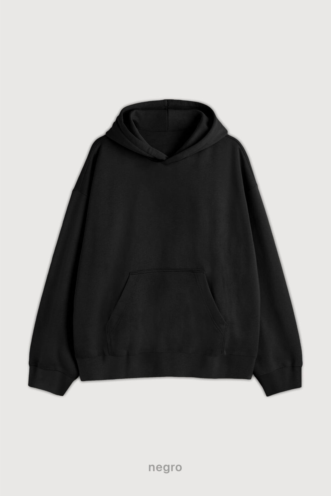 Canguro Oversize Relaxed Soft - Negro