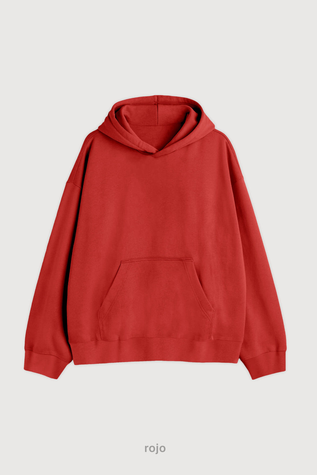 Canguro Oversize Relaxed Soft - Rojo