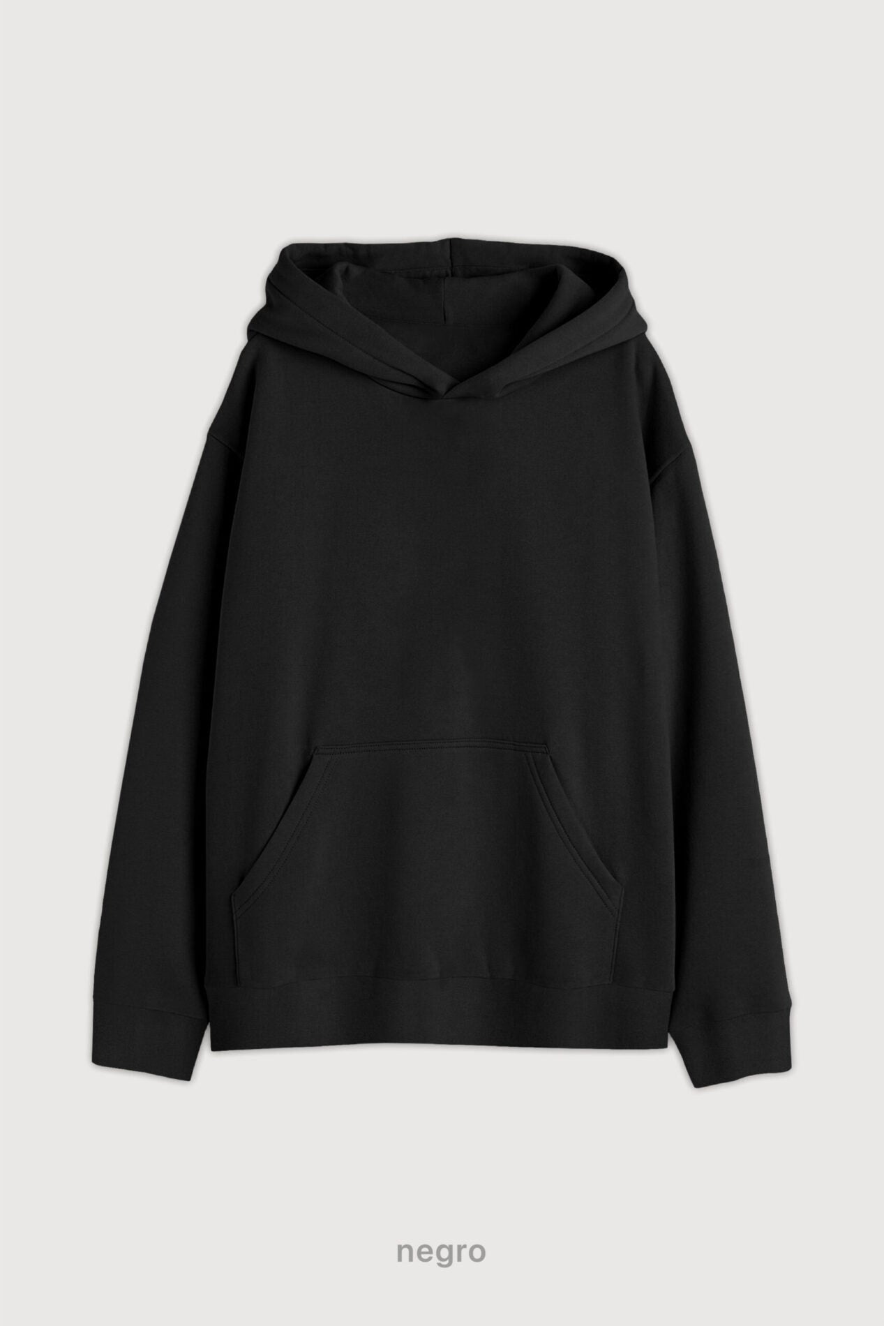 Canguro Oversize Super Soft - Negro