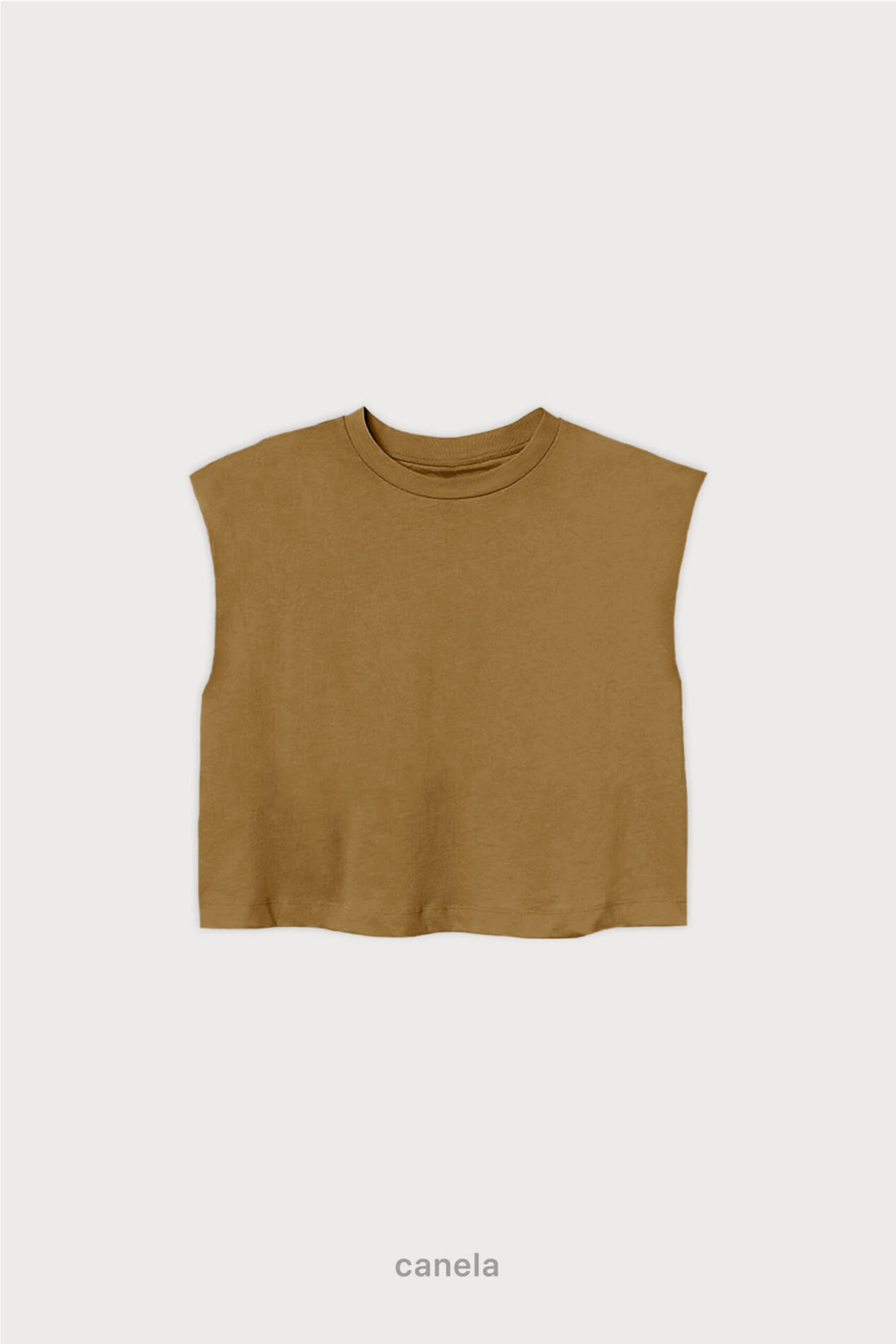 Crop Sleeveless - Canela