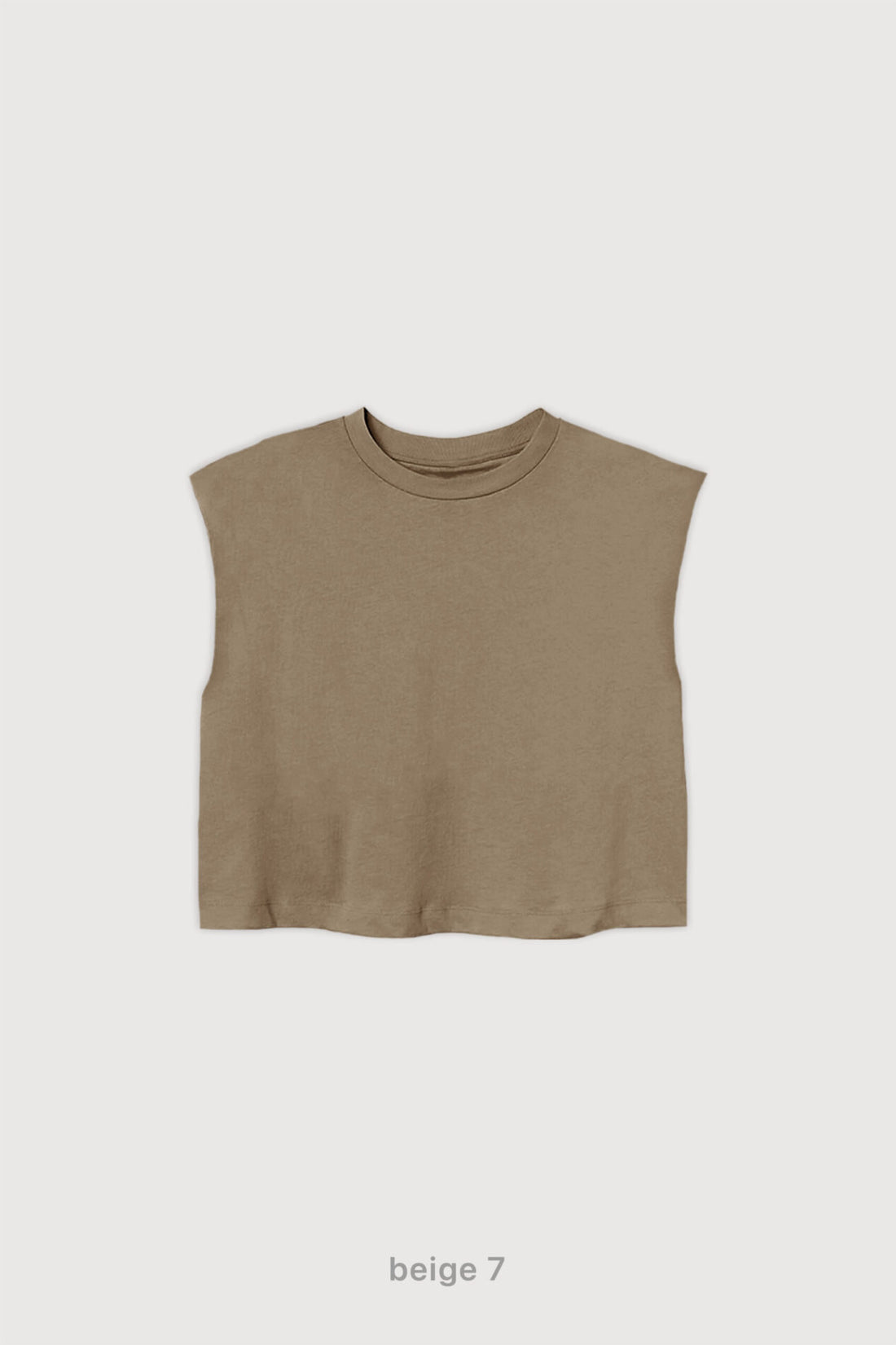 Crop Sleeveless - Beige 7