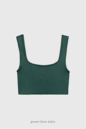 Crop Top - Green Blue Slate