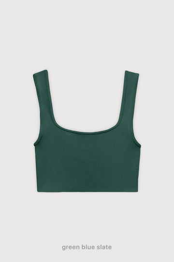 Crop Top - Green Blue Slate