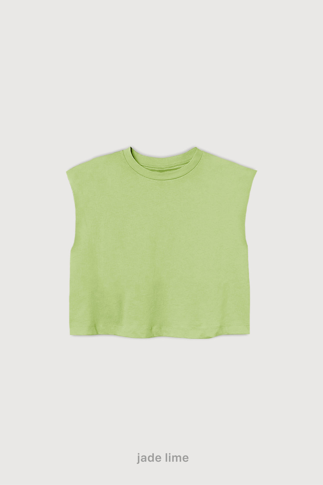 Crop Sleeveless - Jade Lime