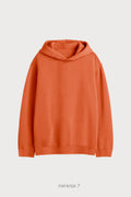 Hoodie Oversize Frisado - Naranja 7