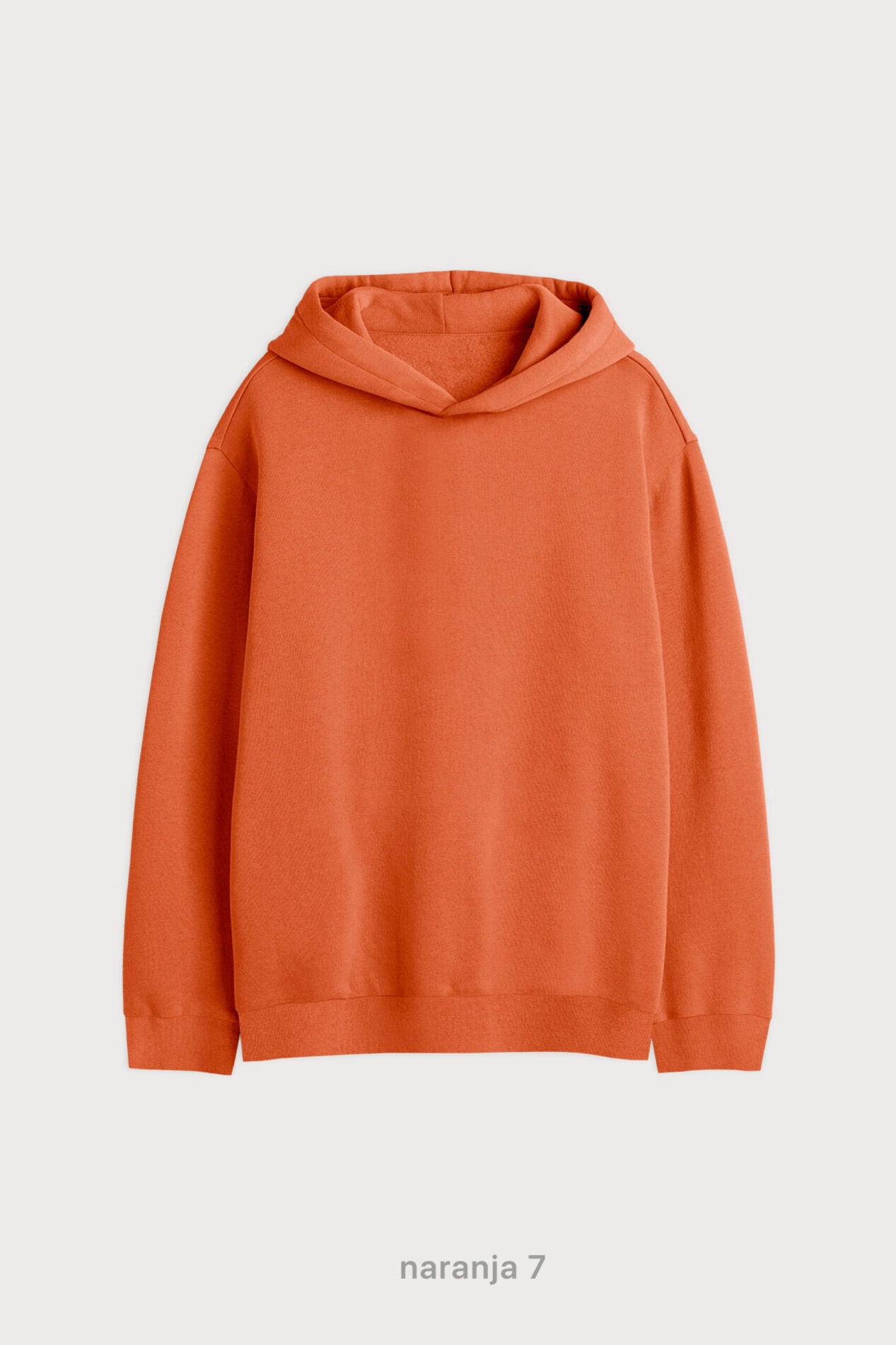 Hoodie Oversize Frisado - Naranja 7