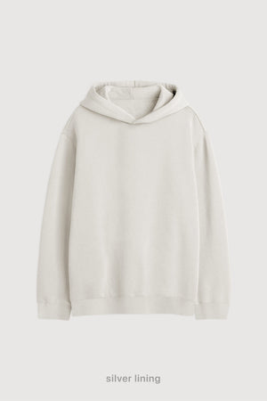 Hoodie Oversize Frisado - Silver Lining