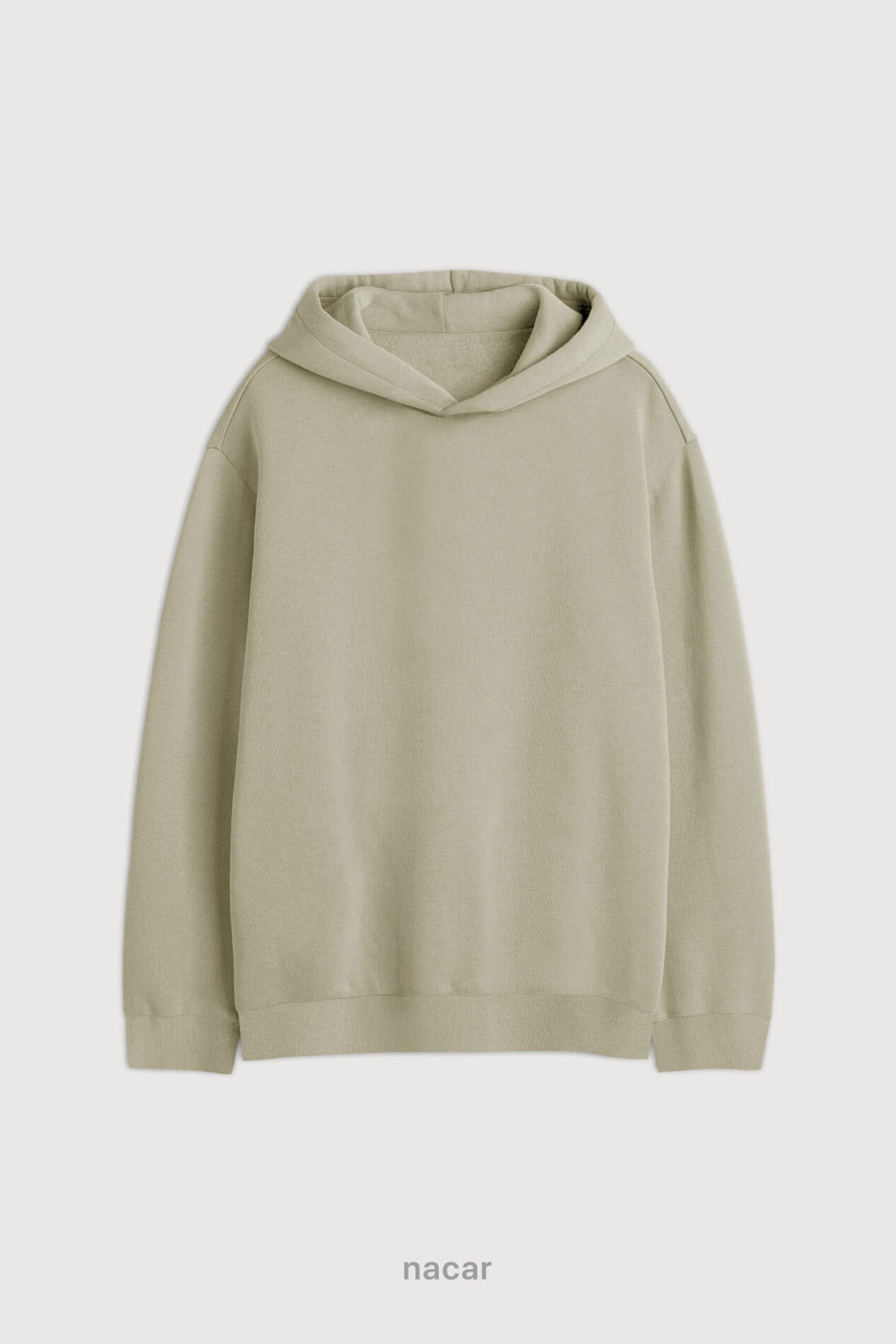 Hoodie Oversize Frisado - Nacar