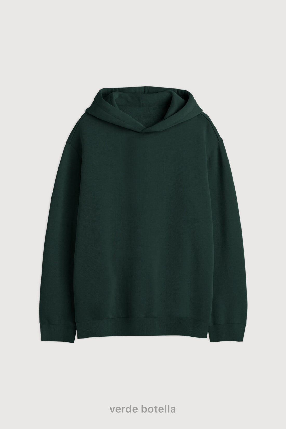Hoodie Oversize Frisado - Verde Botella
