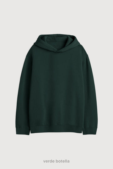 Hoodie Oversize Frisado - Verde Botella