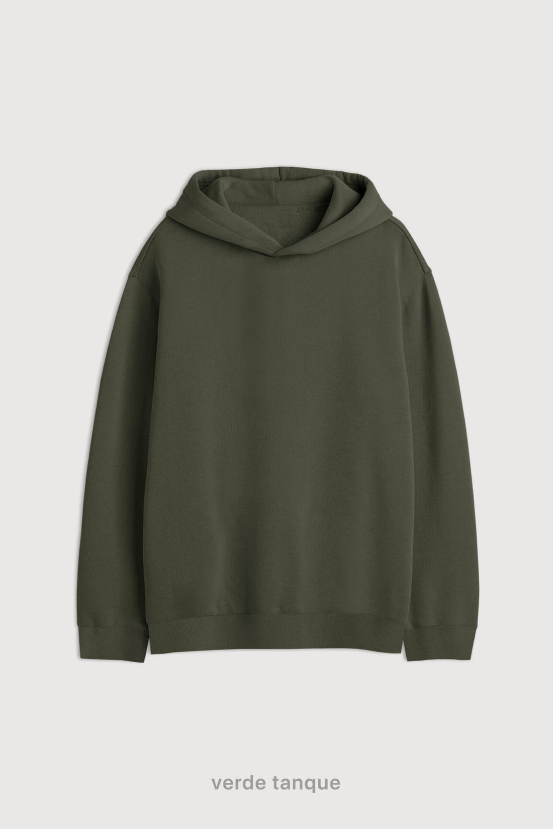 Hoodie Oversize Frisado - Verde Tanque