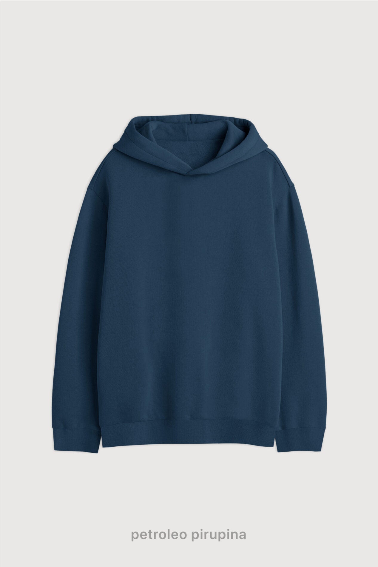 Hoodie Oversize Frisado - Petroleo Pipiruna