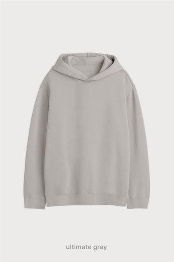 Hoodie Oversize Frisado - Ultimate Gray