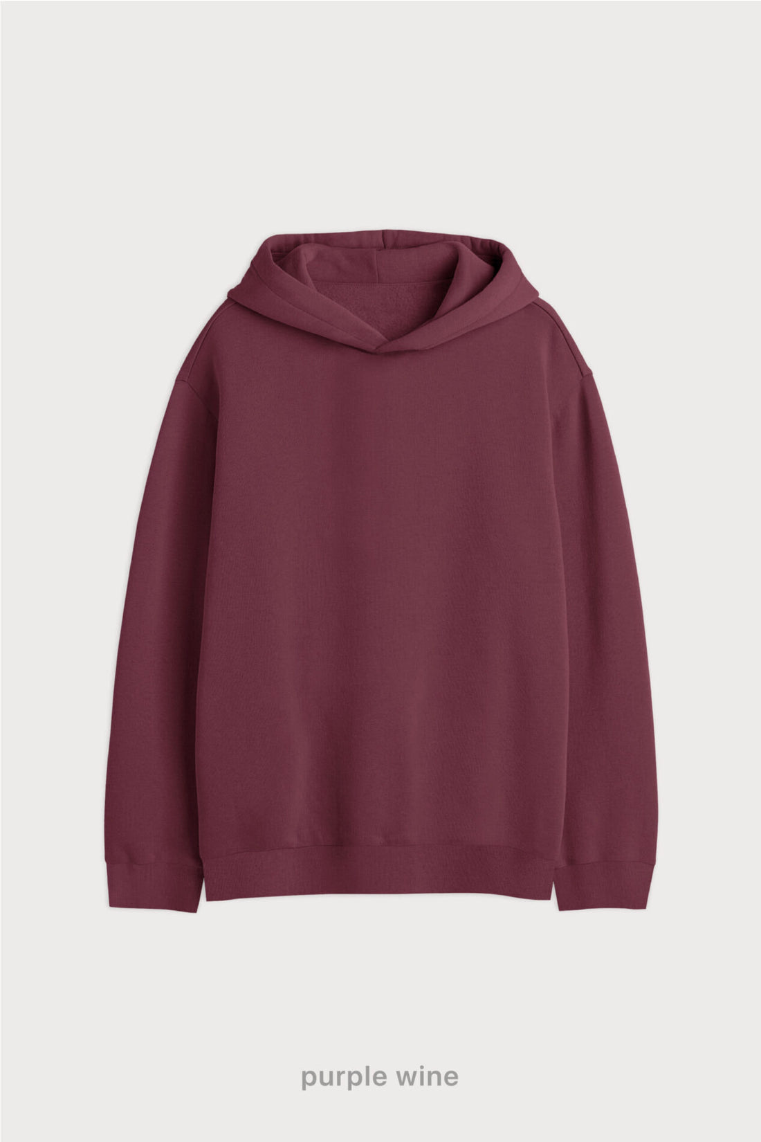 Hoodie Oversize Frisado - Purple Wine