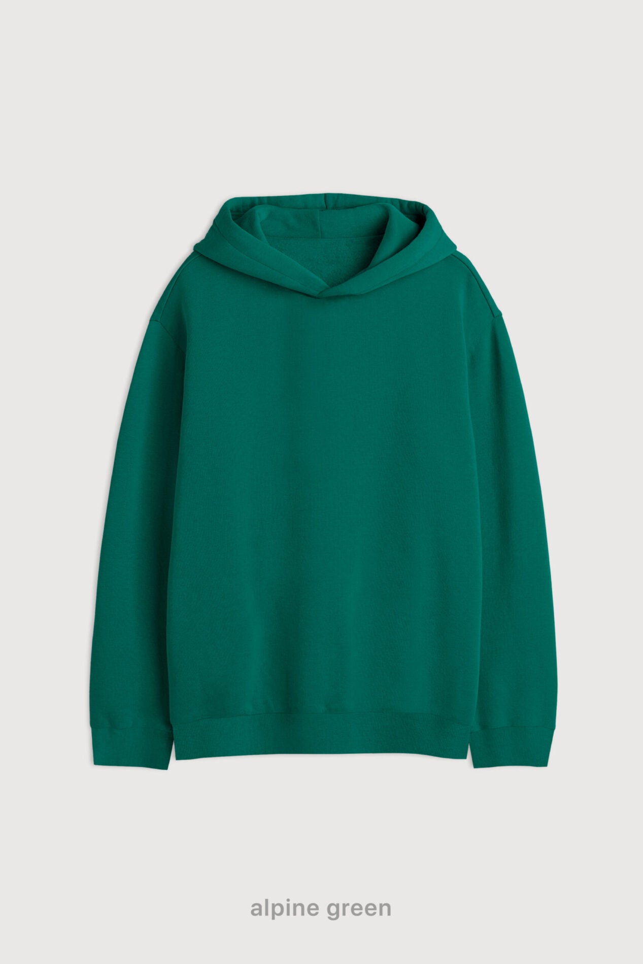 Hoodie Oversize Frisado - Alpine Green