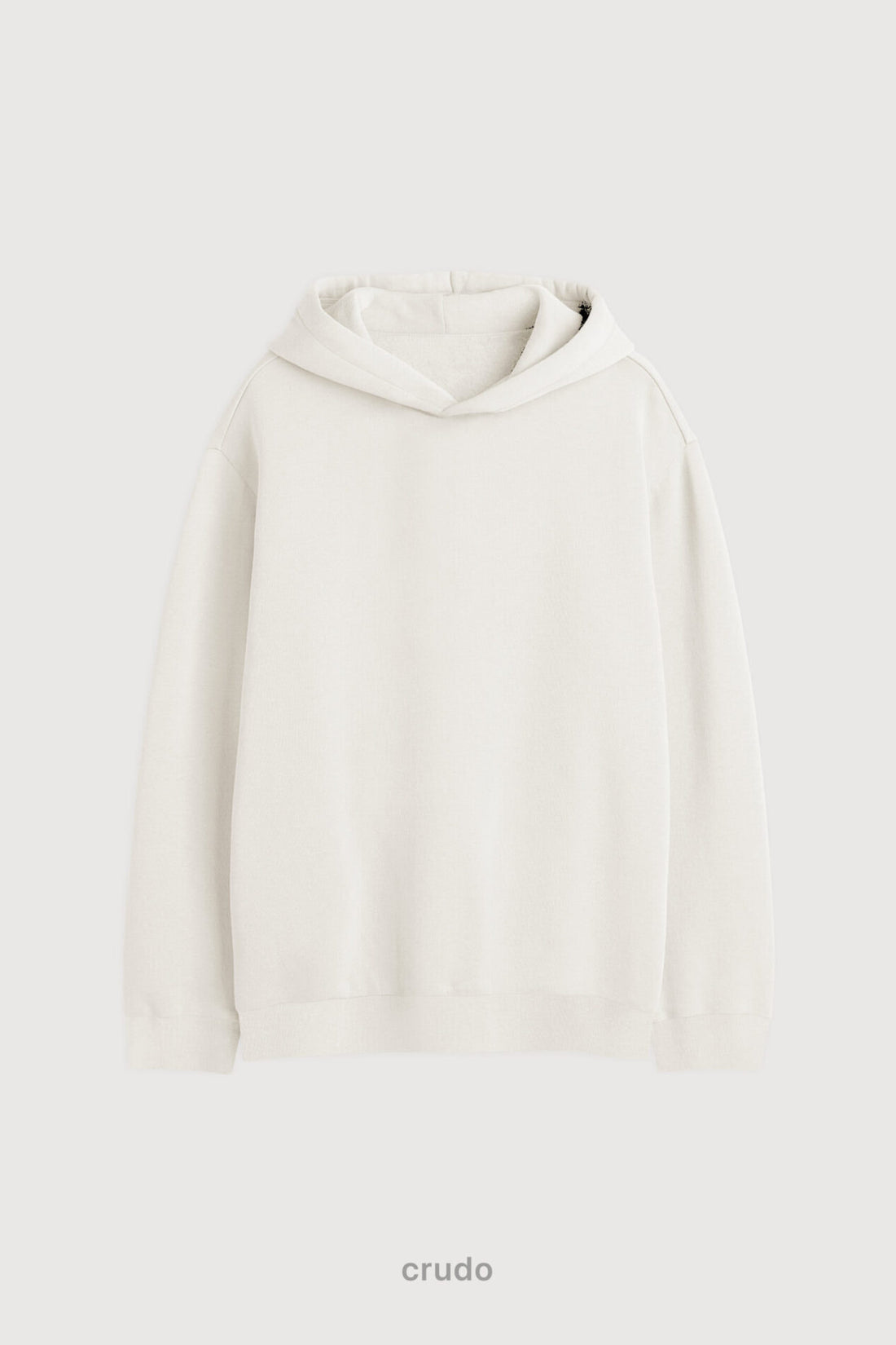 Hoodie Oversize Frisado - Crudo