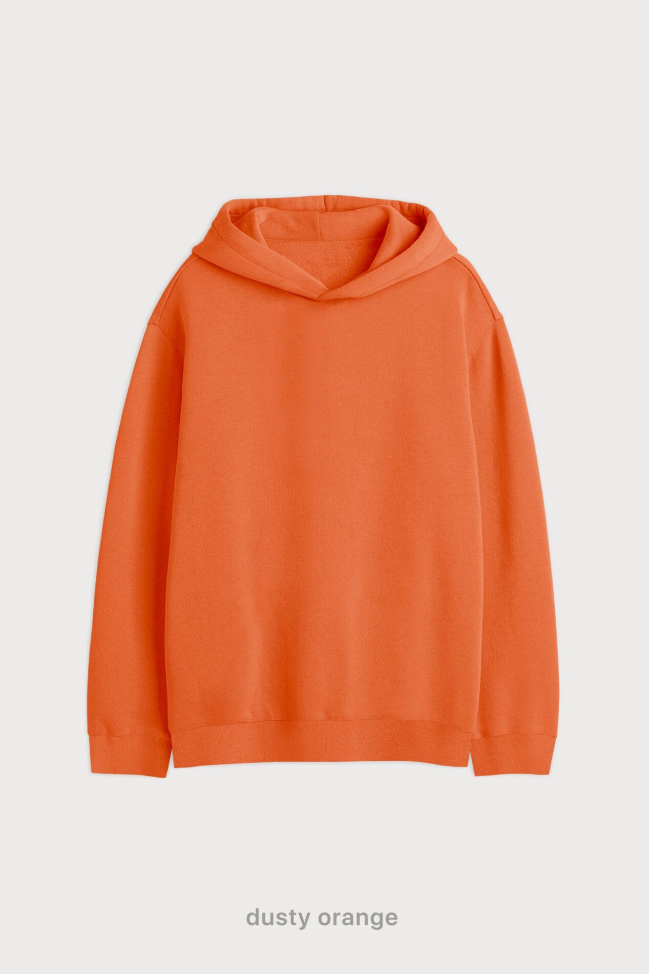 Hoodie Oversize Frisado - Dusty Orange