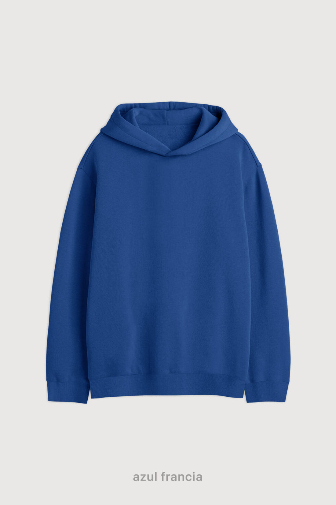 Hoodie Oversize Frisado - Azul Francia