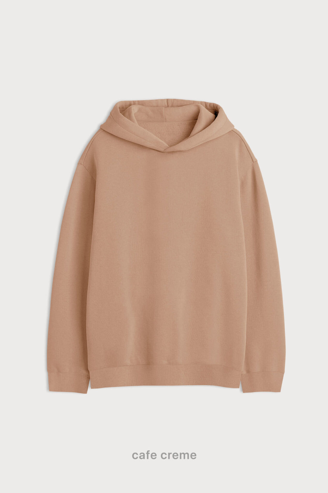 Hoodie Oversize Frisado - Cafe Creme