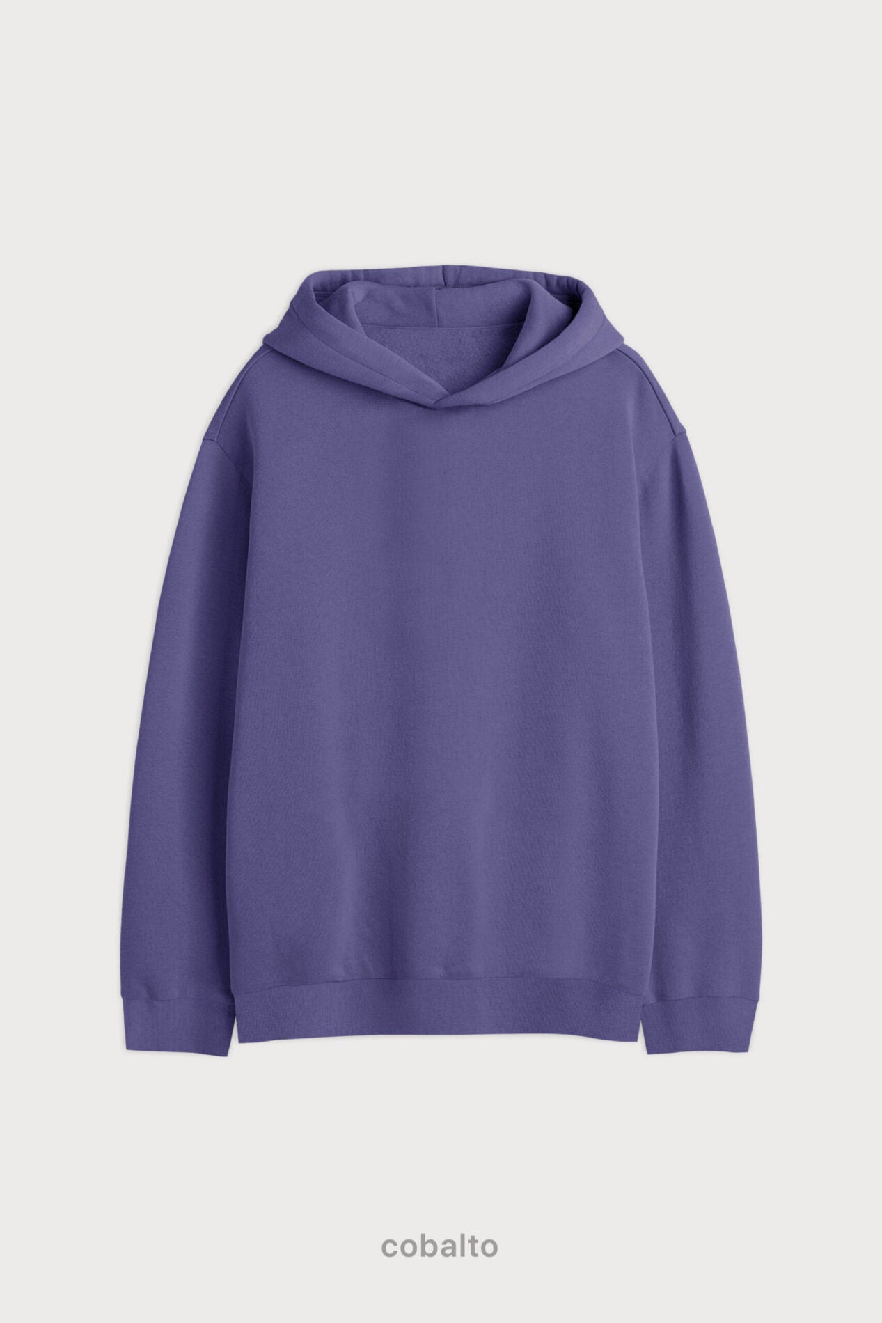 Hoodie Oversize Frisado - Cobalto