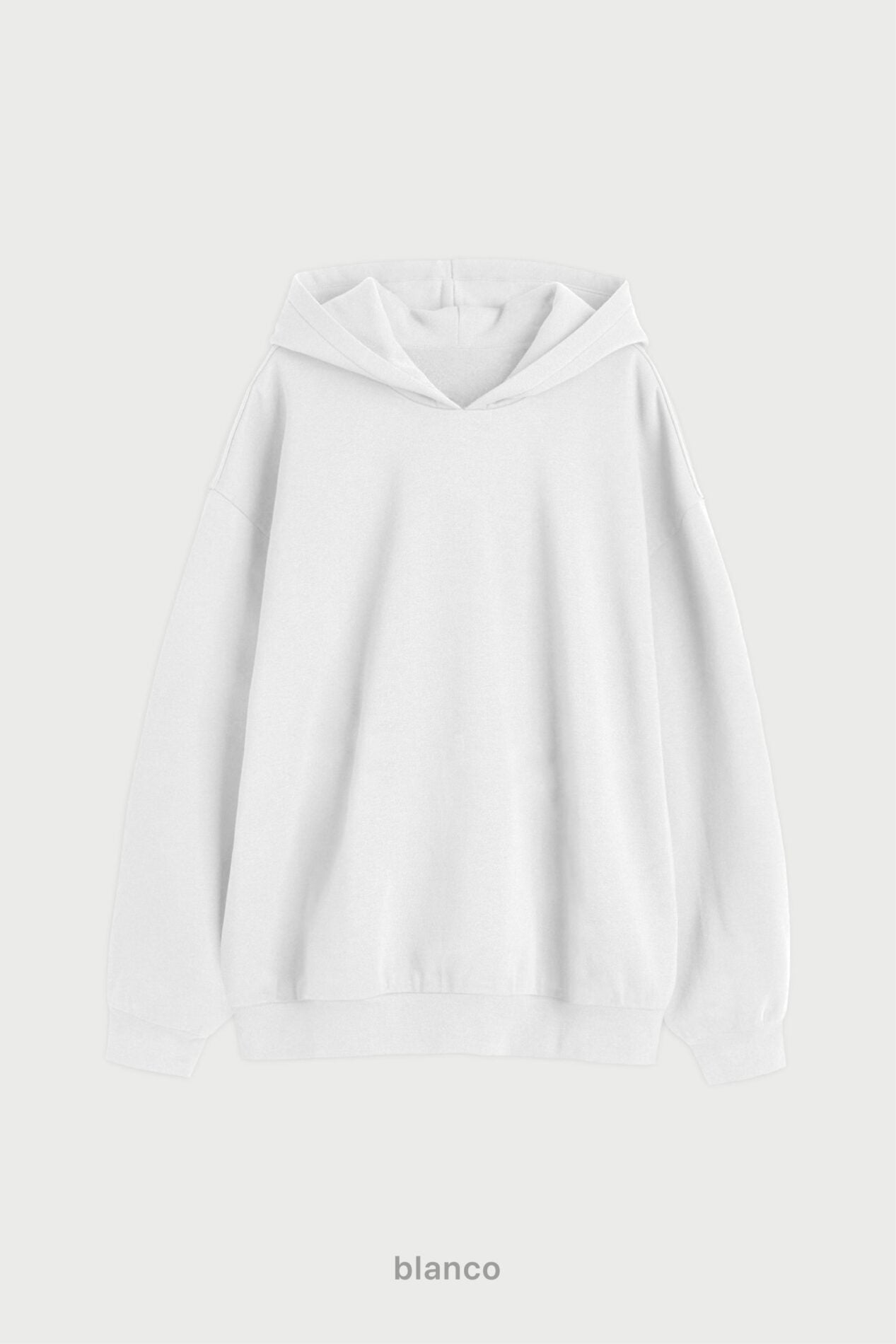 Hoodie Oversize Super Soft - Blanco