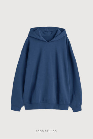 Hoodie Oversize Super Soft - Topo Azulino