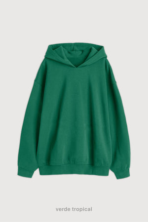 Hoodie Oversize Super Soft - Verde Tropical