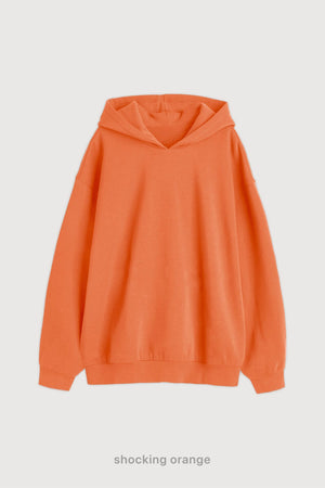 Hoodie Oversize Super Soft - Shocking Orange