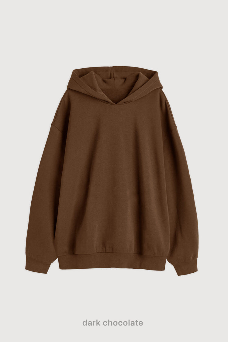 Hoodie Oversize Super Soft - Dark Chocolate