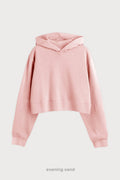 Hoodie Wide Cut Frisado - Evening Sand