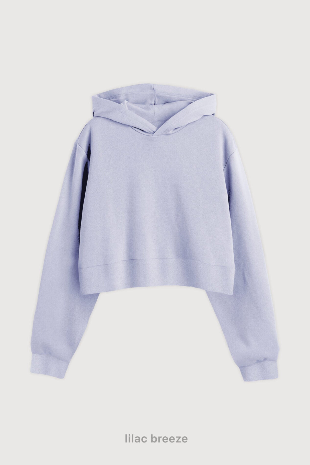 Hoodie Wide Cut Frisado - Lilac Breeze