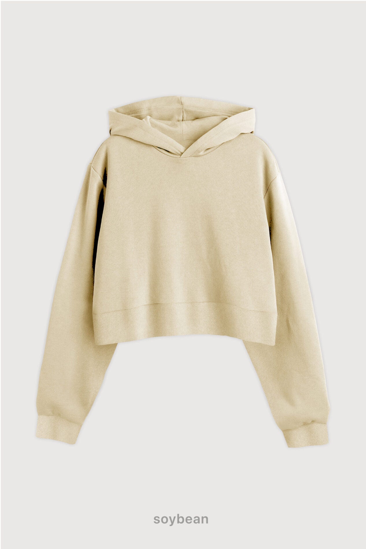 Hoodie Wide Cut Frisado - Soybean