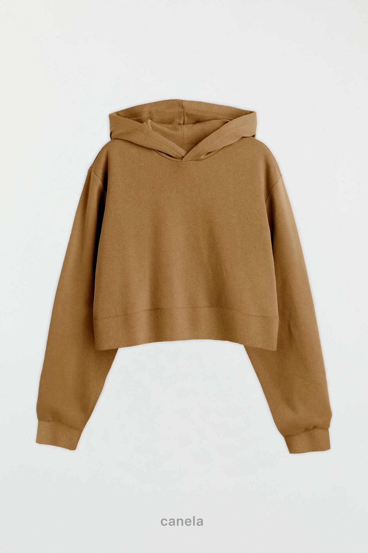 Hoodie Wide Cut Frisado - Canela