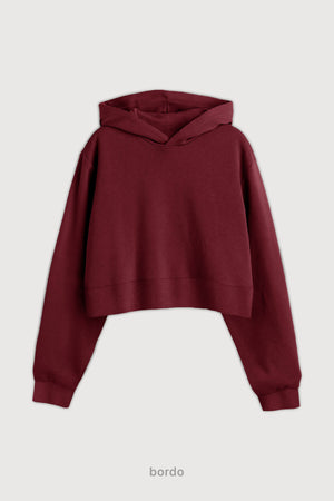Hoodie Wide Cut - Bordo