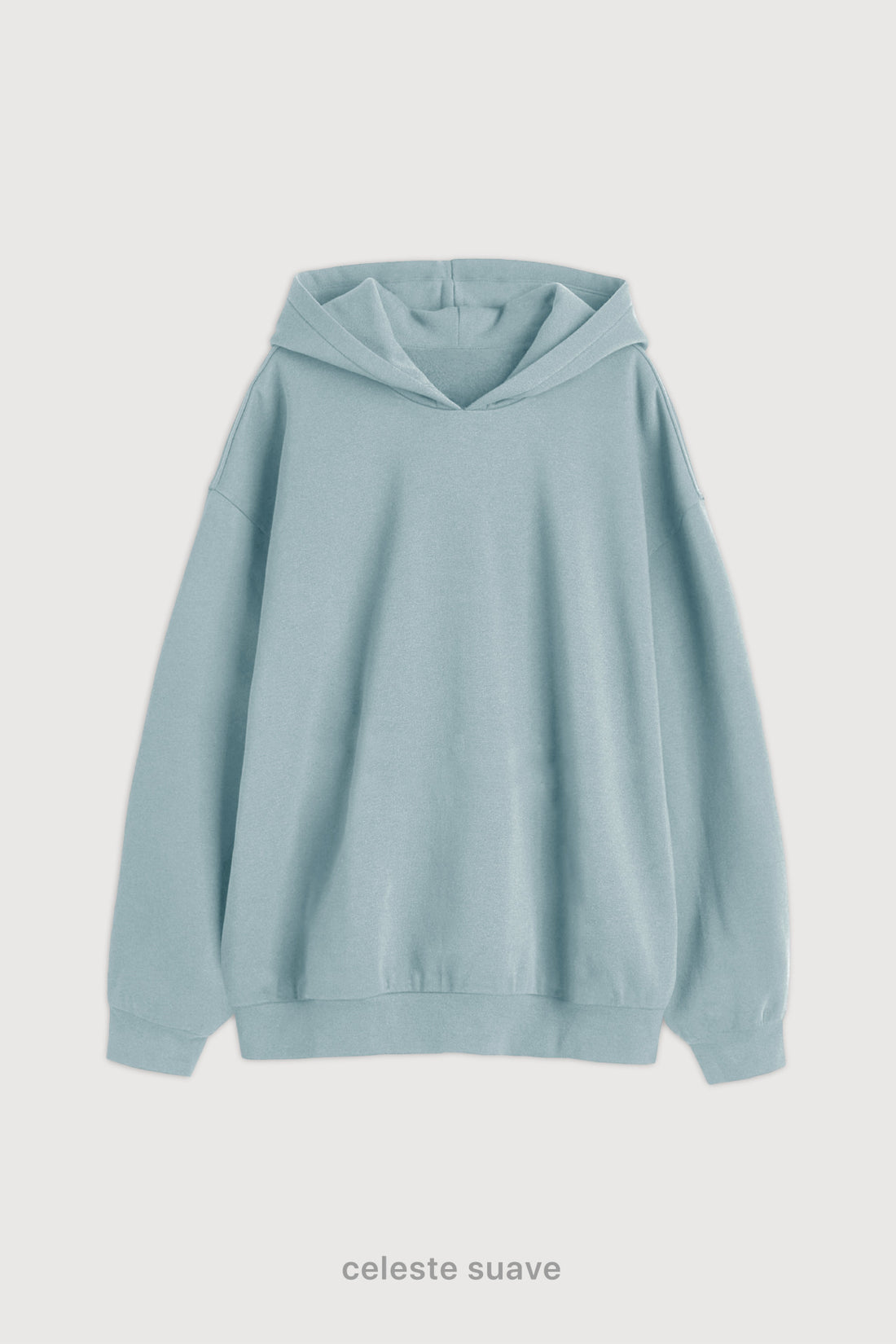 Hoodie Oversize Super Soft - Celeste Suave